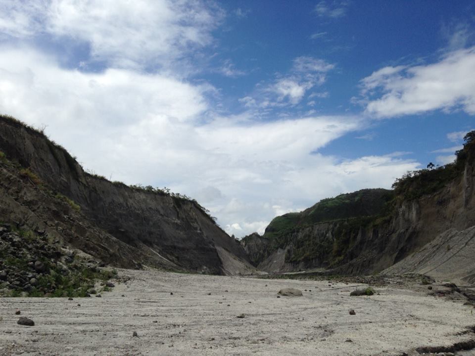 This canyon was carved by the lahar the flowed after the Mount Pinatubo eruption.