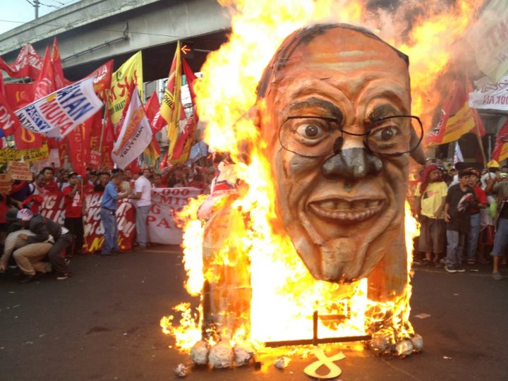 Effigy of President Noynoy Aquino