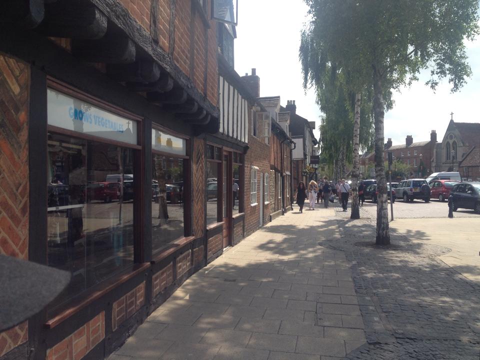 Sidewalks of Stratford-upon-Avon.