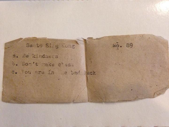 Mensahe ng Manghuhula. Oo, "Be Kindness."