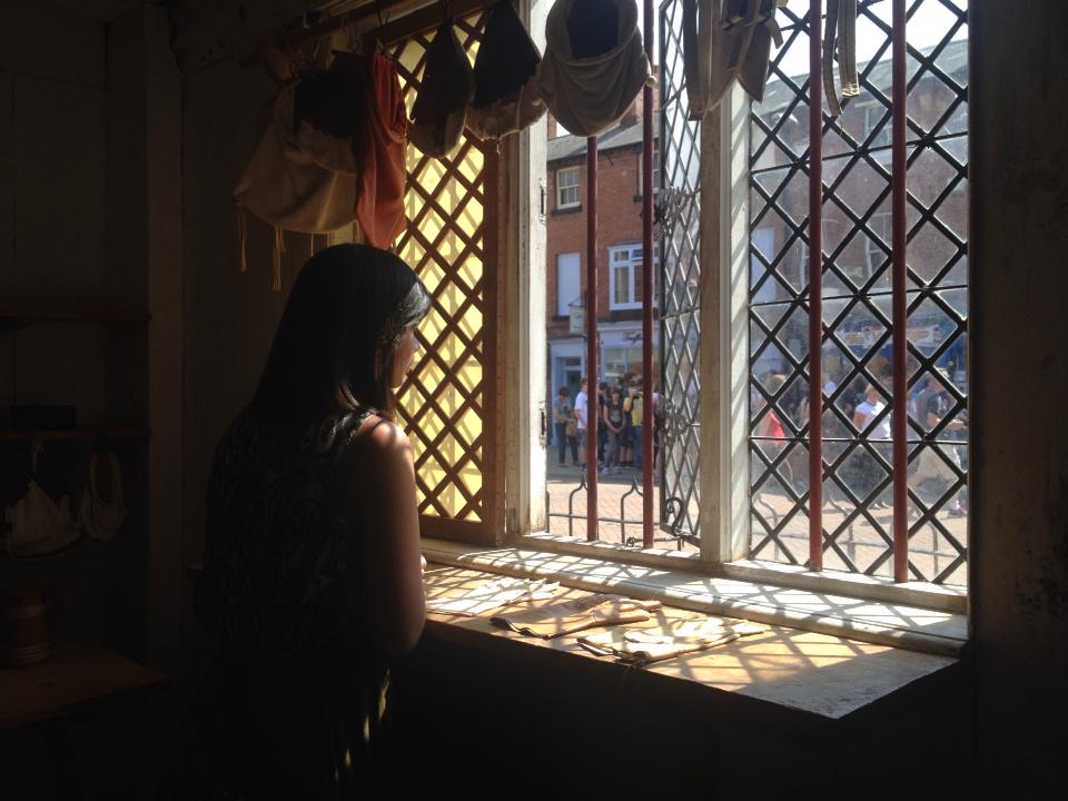 Standing where Shakespeare stood and glanced.