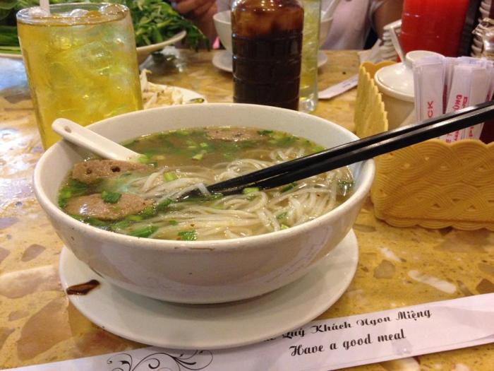 Authentic Vietnamese Pho from a street eatery