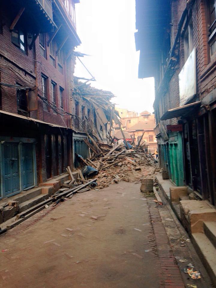 Chaos in Bhaktapur.
