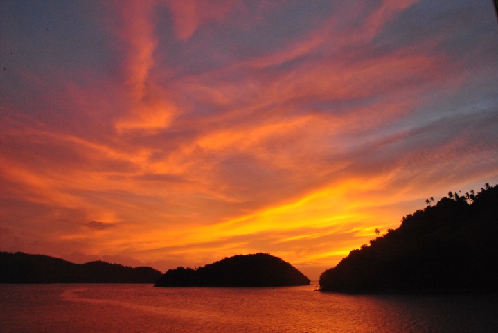 Sundown at the heart of the Philippines. (Marinduque)