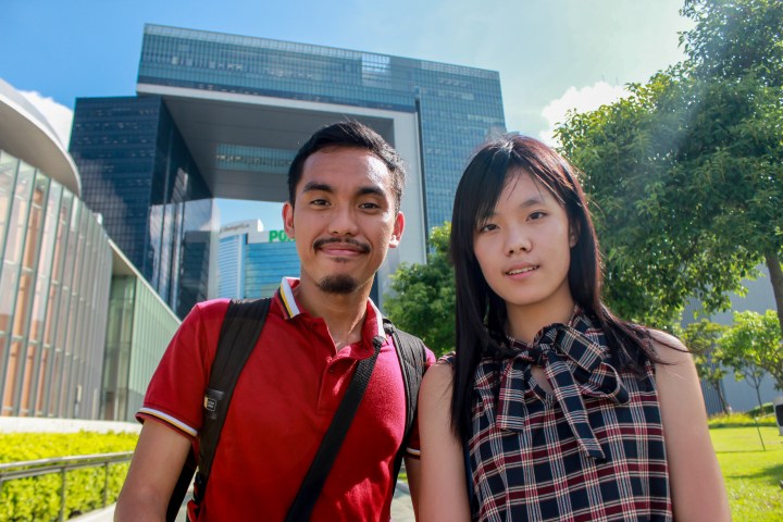 The author with Prince Wong