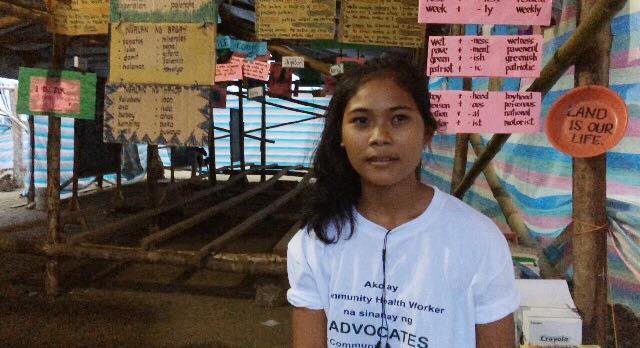 Dahlia Sinzo is the grand daughter of slain Lumad elder, Datu Bello Sinzo. (Photo by Lian Buan)