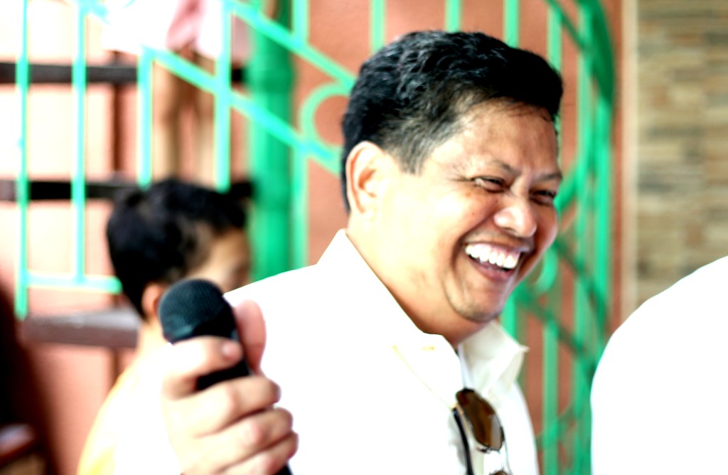 My dad's signature sense of humor.