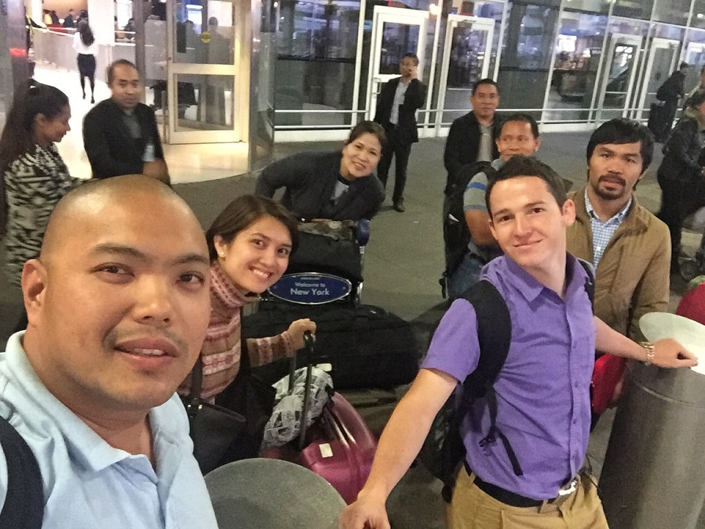Team Pacquiao at JFK Airport