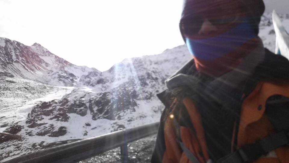 Selfie below zero. It is unusual for brown skinned men and women to walk past the white landscapes of the Great Saint Bernard Pass but we survived the climb up the Italian alps and the descent to Switzerland to show the strength of the Filipino spirit. We were joined in solidarity by fellow climate pilgrims from Hong Kong, UK, Italy, USA, Germany and France.