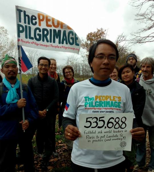 Yeb Saño leads an interfaith, multi-cultural pilgrimage from the Philippines to Paris.