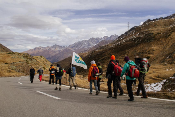 Photo by: Alex Price/Our Voices. Taken at the 1500km multi-faith climate journey to Paris, the @peoplespilgrimage