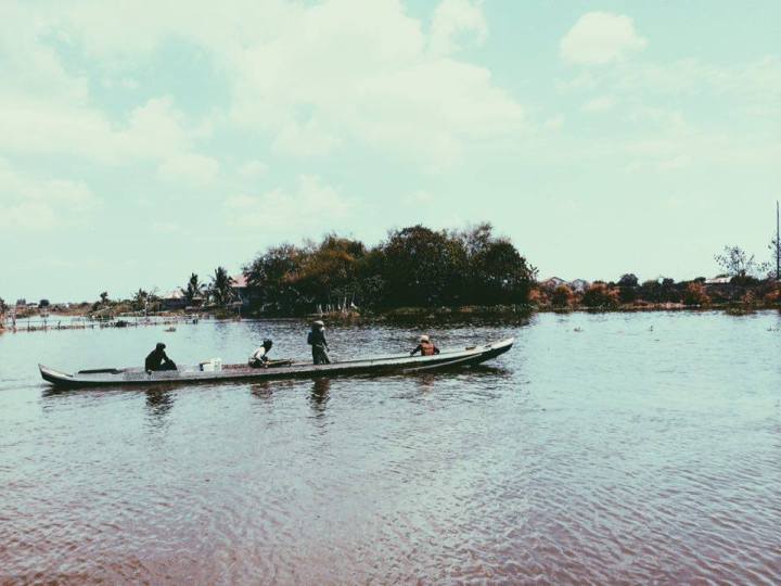 A village submerged in water in Minalin, Pampanga