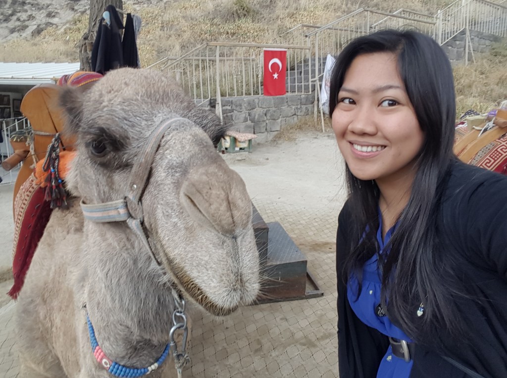 Chilling with my camel.