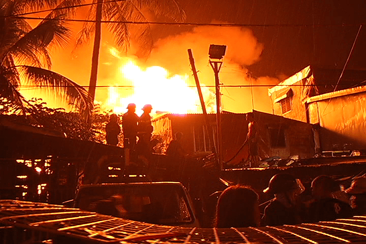 The fire was almost upon us. So I told my news team to retreat to a safer location.