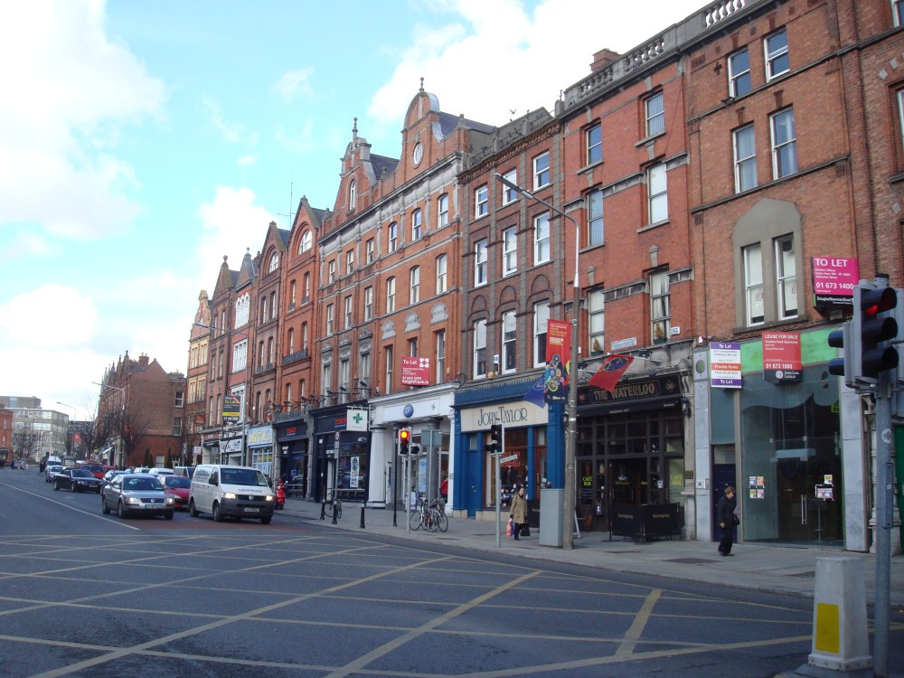 Baggot Street in Upper Dublin.