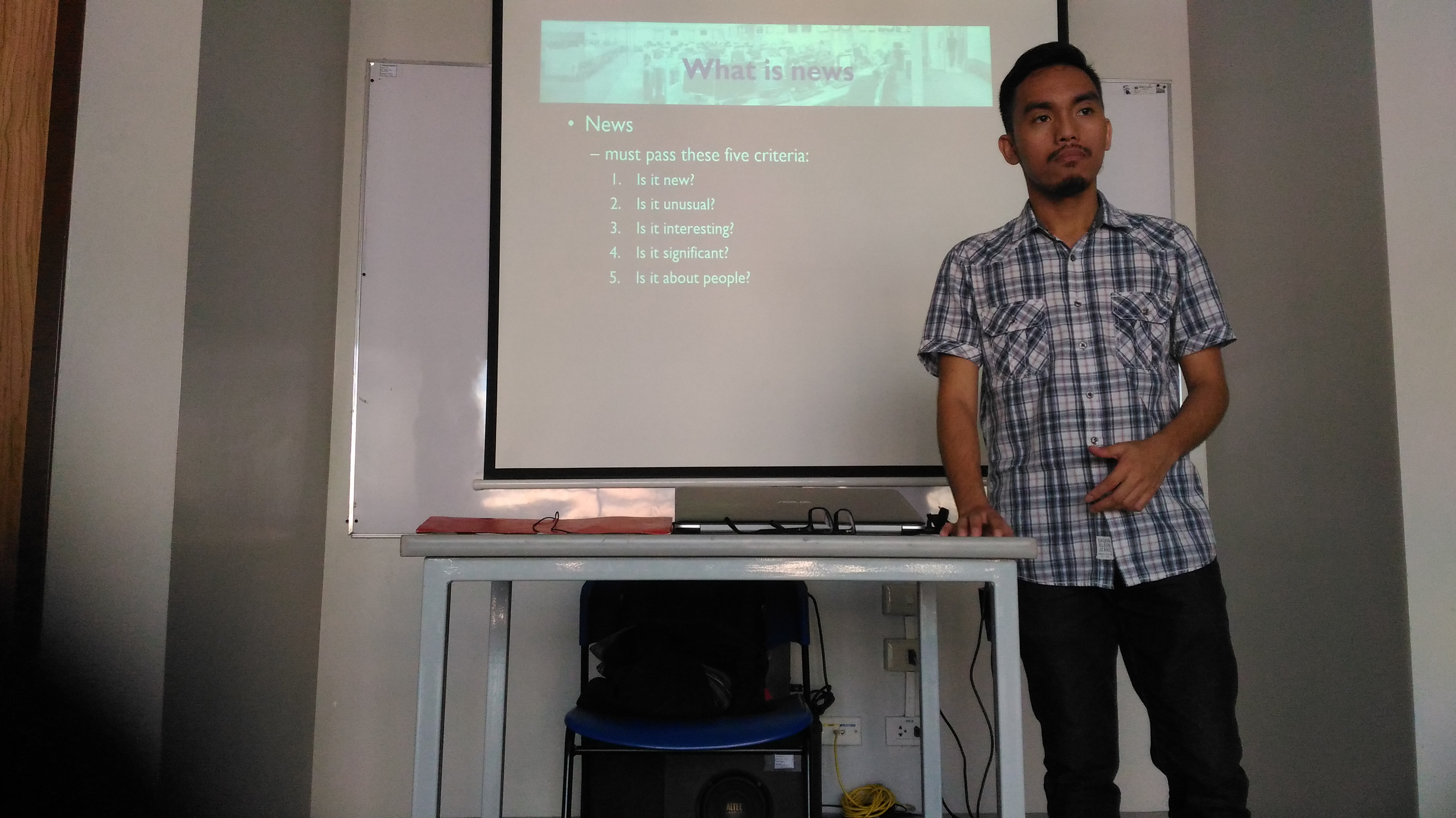 My first days as an instructor.