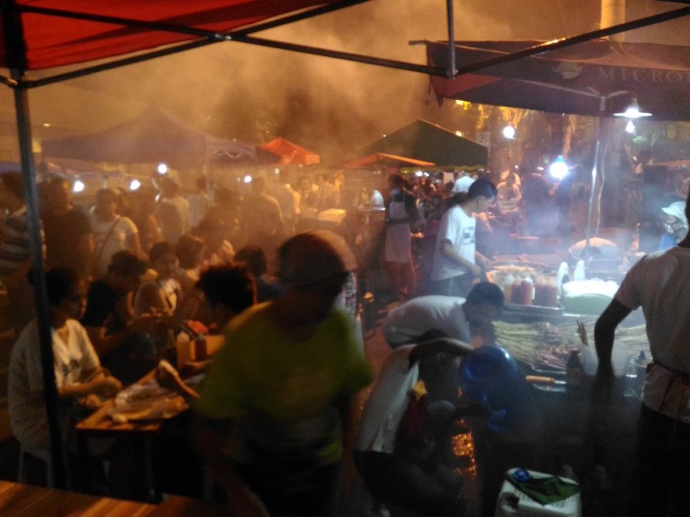 Days before the bombing at the Roxas Night Market in Davao City. Photo courtesy: Kenjay Reyes.
