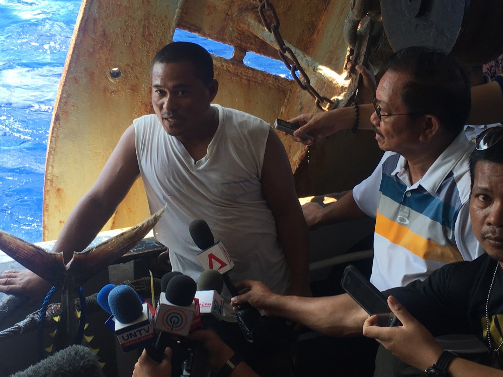 Judy Esteras, the fisherman.