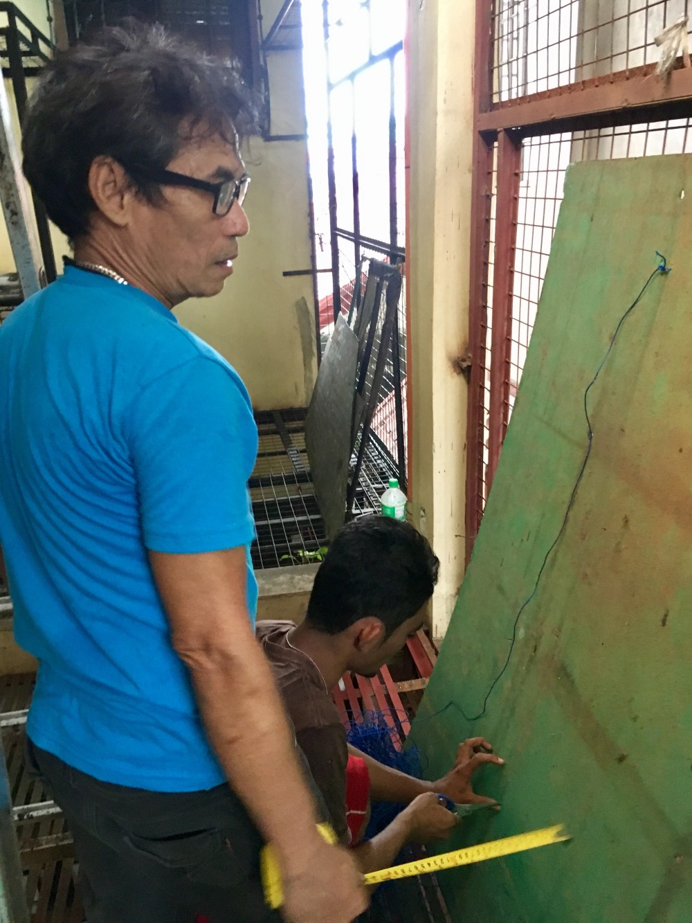 Mang Ernie with "Jerry."