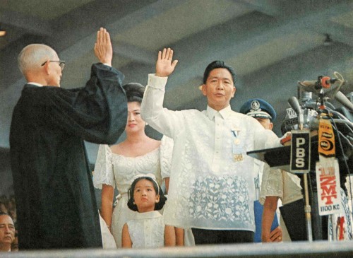 Ferdinand Marcos Oathtaking 1969