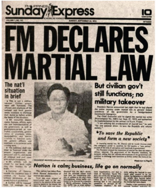 Martial Law Announcement
