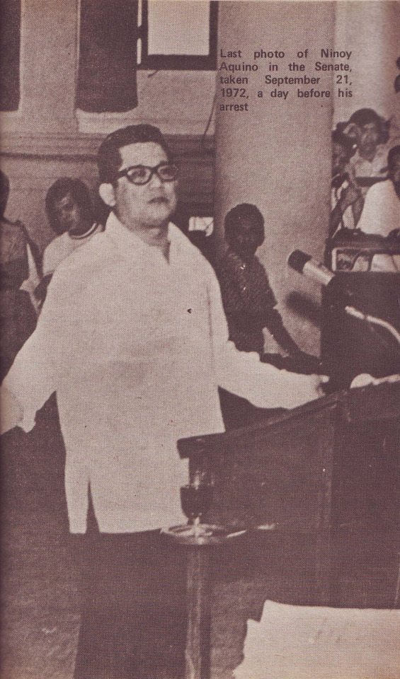 Ninoy Aquino in Senate