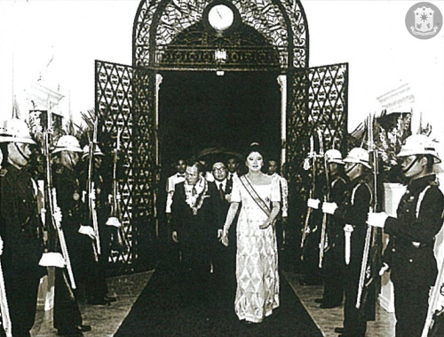Imelda Marcos with Kakuei Tanaka